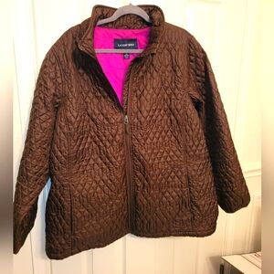 Women's lands end light puffy jacket